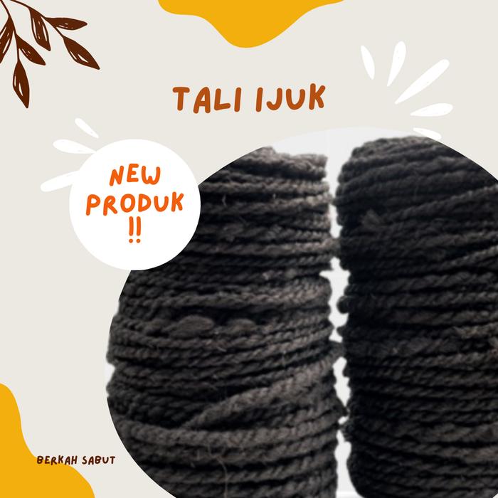 Gambar Tali ijuk hitam pengikat bambu gazebo 4-6mm 6-8mm 50-100 m siap pakai - 4-6mm, 100 meter dari berkahsabut undefined Tokopedia