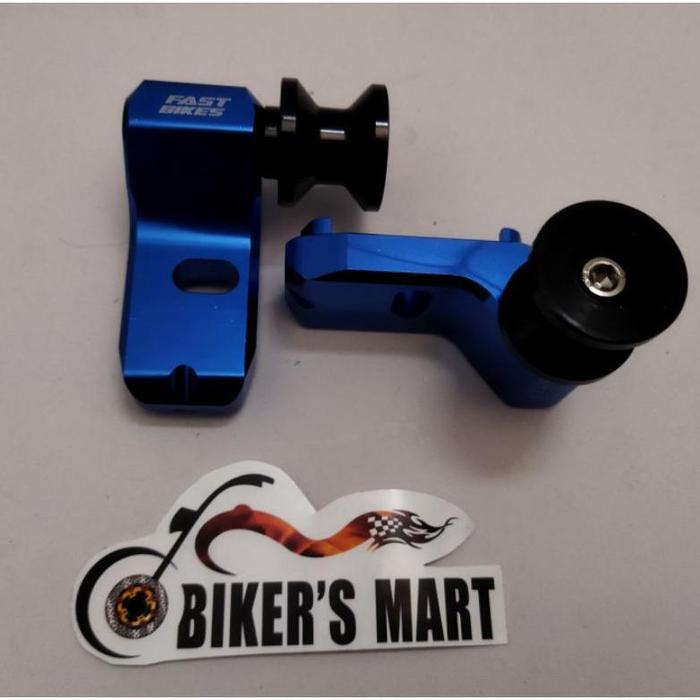 Gambar Stelan Rantai + Jalu Peddok CNC MOGE RX KING NINJA 250 - Biru dari Clasikmotor undefined Tokopedia