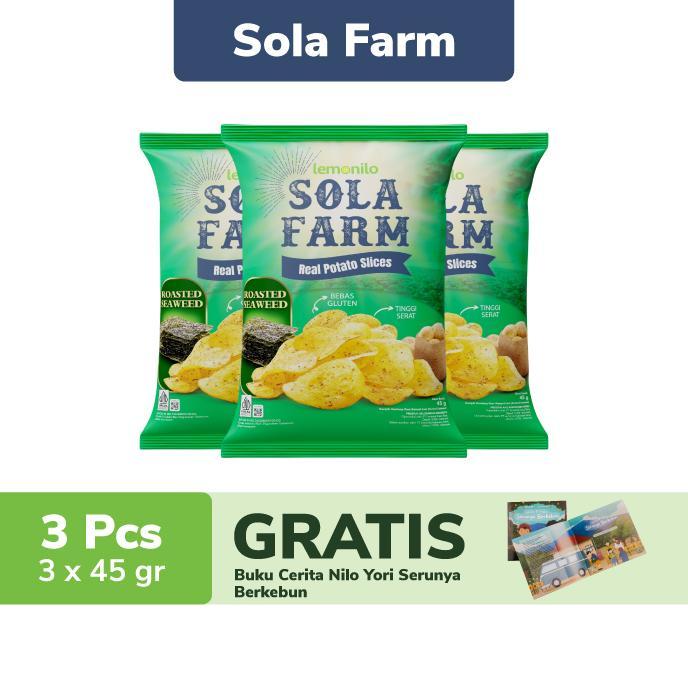 Gambar TOPERLE12 3 PCS LEMONILO SOLA FARM ROASTED SEAWEED 45G FREE 1 BUKU dari Balstore30 undefined Tokopedia