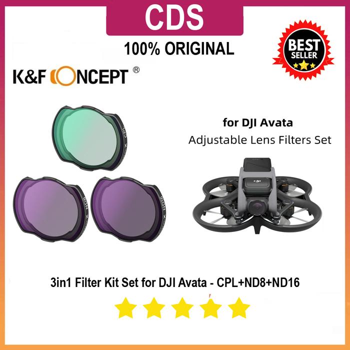 Gambar KNF Concept Filter Kit 3in1 Nano CPL + ND8 + ND16 for Drone DJI Avata dari Cahaya Digital Store undefined Tokopedia