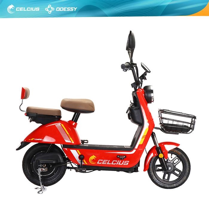Gambar Sepeda Listrik Celcius Tomax X3 Electric Bike Garansi Resmi Original - Red-Black dari celciusodessy.bike undefined Tokopedia