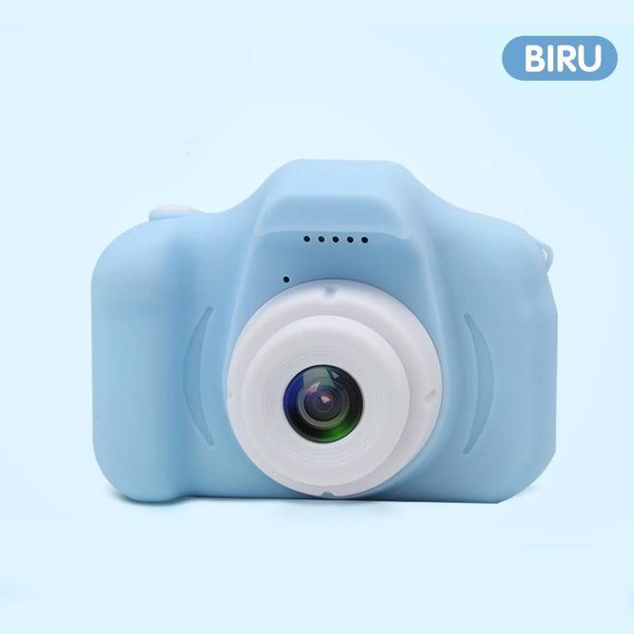Gambar kamera anak digital Mini Anak DSLR Mainan Kamera Foto Video Kids - X2 Biru dari PT MITRA SEJAHTERA undefined Tokopedia