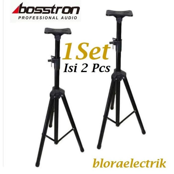 Gambar Tripod Speaker Stand Speaker BOSSTRON SSB-10 Speaker Stand Bahan Kekar - 1 Set Isi 2 Pcs dari sxrstore undefined Tokopedia