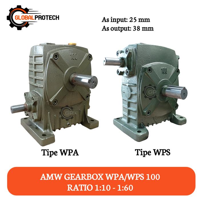 Jual Gearbox WPA 100 / WPS 100 Merk AMW Speed Reducer High Quality ...