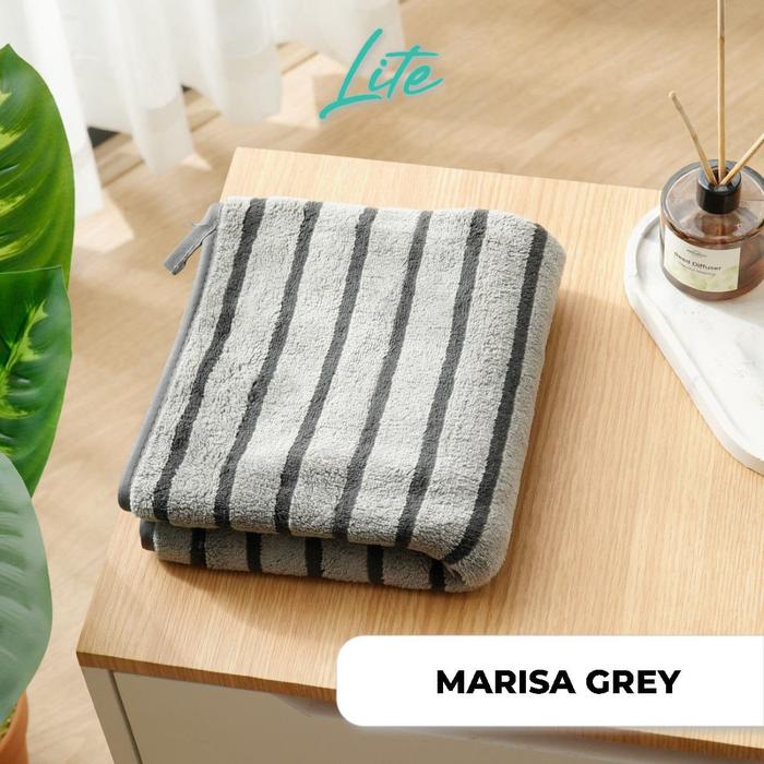 Gambar Kintakun Lite Coral Fleece Bath Towel Handuk Sport 35x75 Cm - Marisa Grey dari Homeklik Living undefined Tokopedia