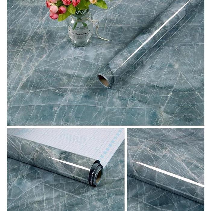 Gambar Bos288 Wallpaper Sticker Motif Marmer Anti Air 60Cm X 3Meter - No.8 dari chairintrendy undefined Tokopedia