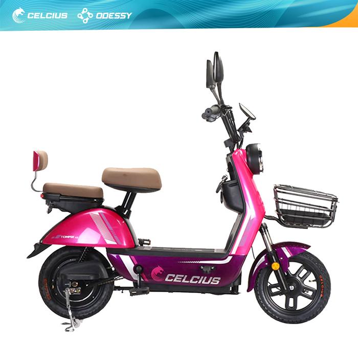 Gambar Sepeda Listrik Celcius Tomax X3 Electric Bike Garansi Resmi Original - Red-Black dari celciusodessy.bike undefined 5 Tokopedia