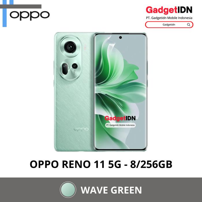 Gambar OPPO RENO 11 5G 8/256GB ( +8GB EXTENDED RAM ) GARANSI RESMI - 8/256GB - GREEN, TANPA BONUS dari GadgetIDN undefined Tokopedia