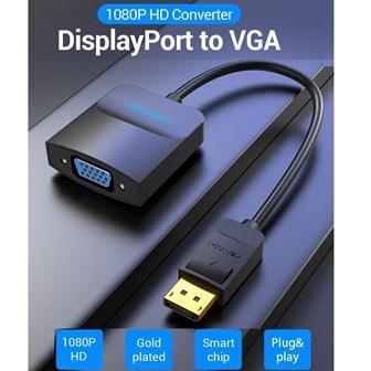 Gambar Vention Adapter Converter Display Port to VGA 1080P GoldPlated - DP to VGA dari Ide Komputer Malang undefined Tokopedia