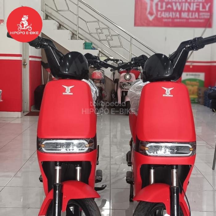 Gambar Uwinfly D8S D8 S 48v12ah 500w Sepeda Listrik Garansi /DF8 /D7s /DF7 - Merah dari hipopoebike undefined Tokopedia