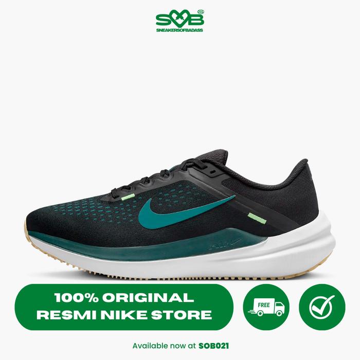 Gambar Nike Men's Winflo 10 Road Running Shoes Black/Geode Teal - DV4022-008 - 42.5 dari Sneakers of Badass undefined Tokopedia