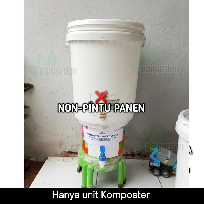Gambar Paket Komposter Ember Tumpuk Pengolahan Sampah Organik Kompos Rumahan - 20+5L Kom-Only dari Abigarden Tools undefined Tokopedia