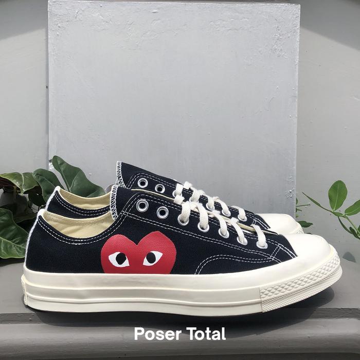 Converse Chuck Taylor 70’s Ox X CDG Play One Heart Black/White 39