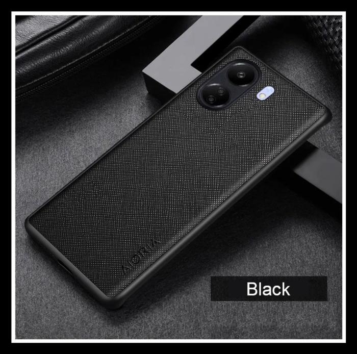 Gambar Xiaomi Redmi 13C 4G / Poco C65 Canvas Cross Pattern Hard Case Cover Pc - HITAM., XMREDMI 13C NFC dari Original Shop Nillkin undefined Tokopedia