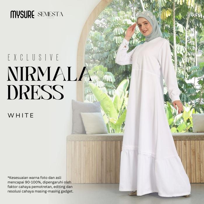 Gambar Nirmala Dress Eksklusif by mysure - Putih, S dari Idashopofficial_ undefined Tokopedia