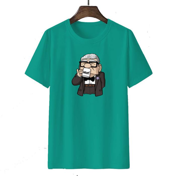 Gambar Kaos Distro Pria KAKEK NGOPI/ tshirt pria terbaru sablon KAKEK NGOPI - tosca, XXL dari Yen Fashion99 undefined Tokopedia