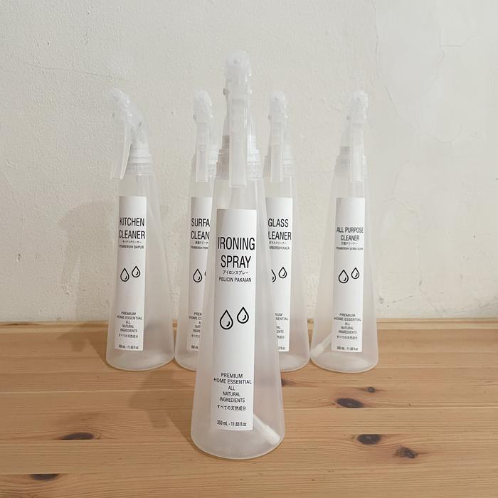 Gambar N3.1 Spray botol aesthetic refill botol HOME ORGANIZER 350ml-bening - ironing spray dari zulvkr.store undefined Tokopedia