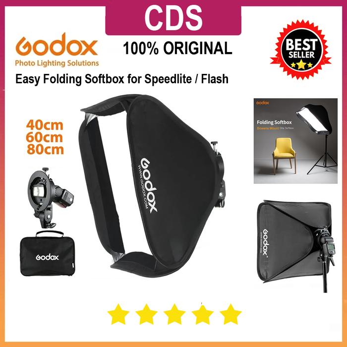 Godox softbox with S-Type Bracket for Flash DSLR 80x80 cm SOFTBOX+GRID