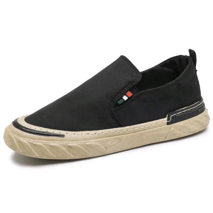 Gambar sepatu sekolah kuliah pria slip on sepatu sekolah kuliah kerja tgf95 - Hitam, 40 dari Good Father 40 undefined Tokopedia