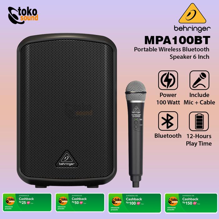 Gambar Behringer MPA100BT MPA 100BT Portable Wireless Speaker 6 Inch - SATUAN dari Tokosound Proaudio undefined Tokopedia