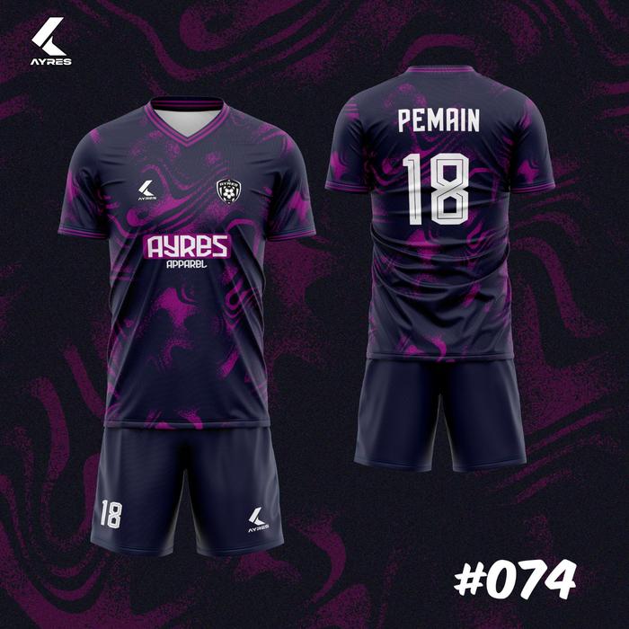 Gambar JERSEY CUSTOM KOSTUM FULL PRINT PRINTING OLAHRAGA SEPAKBOLA FUTSAL #6 - 74, ATASAN dari Ayres Apparel undefined Tokopedia