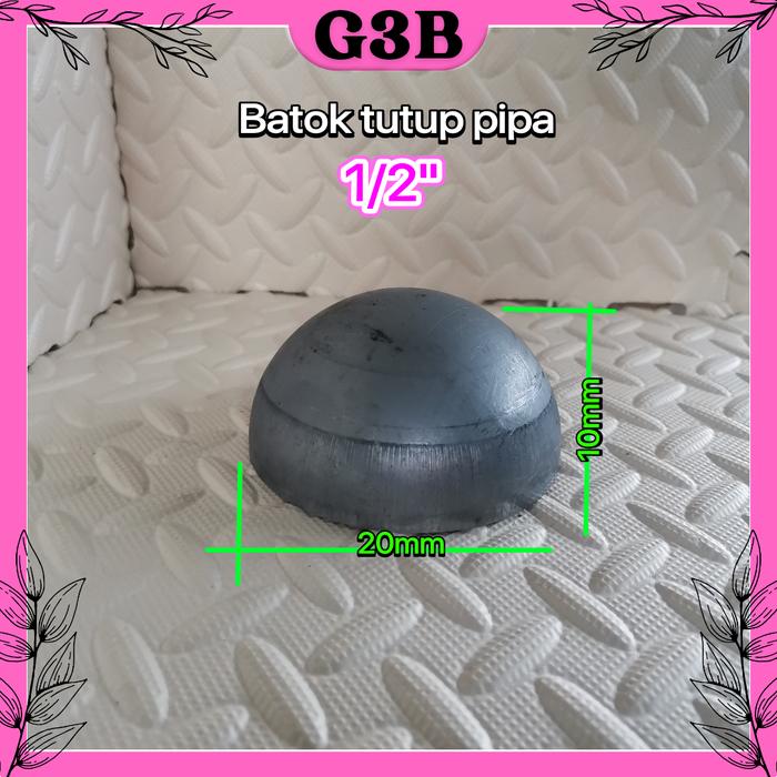 Gambar Batok tutup pipa ½ in setengah in besi plat Berkualitas dari Gudang 3 Bersaudara undefined Tokopedia