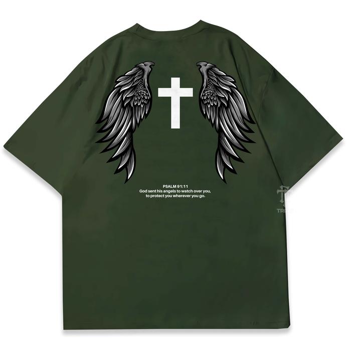 Gambar Kaos Rohani Kristen Katolik GUARDIAN ANGEL TSHIRT Baju Gereja A4290 - Hijau, M dari Triad Collection undefined Tokopedia