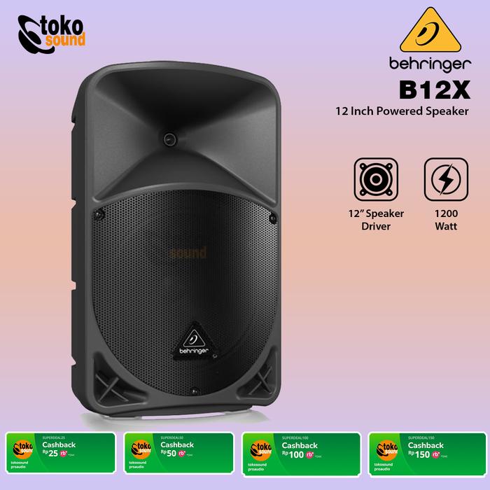 Gambar Behringer Eurolive B12X - 12 Inch Active Speaker With Bluetooth - SATUAN dari Tokosound Proaudio undefined Tokopedia