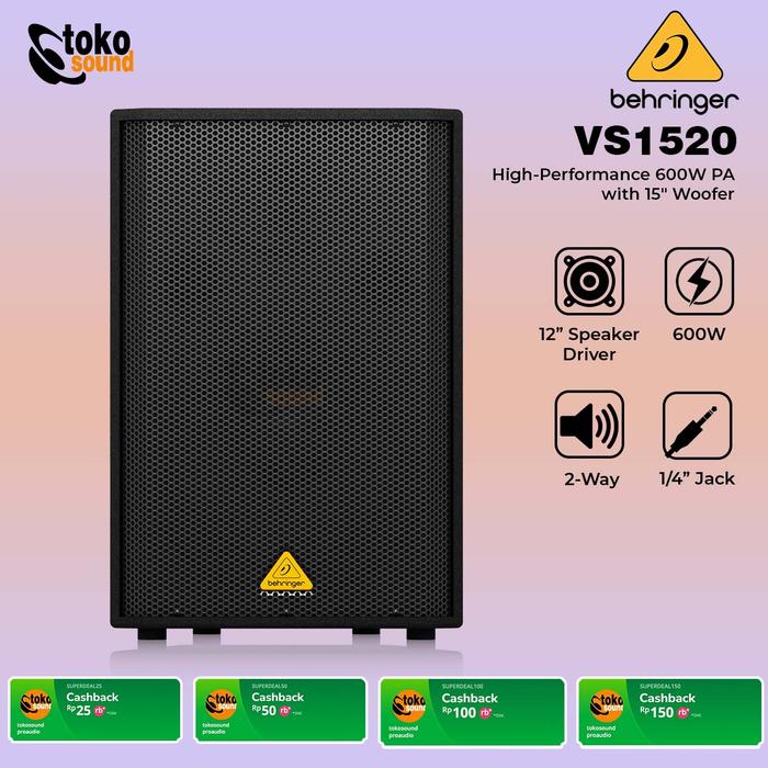 Gambar Behringer Eurolive VS1520 - 600W 15 inch Passive Speaker - SATUAN dari Tokosound Proaudio undefined Tokopedia