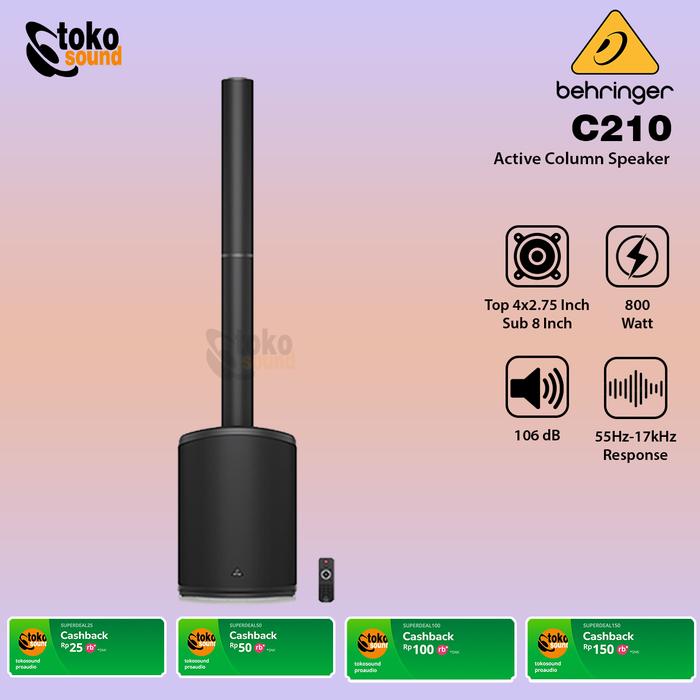 Gambar Behringer C210 - 200W Active Column Speaker - SATUAN dari Tokosound Proaudio undefined Tokopedia
