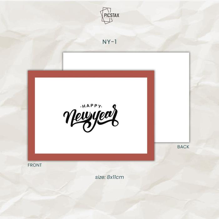 Gambar Happy New Year Greeting Card / Kartu Ucapan Tahun Baru - NY - 1 ac dari Picstax undefined Tokopedia