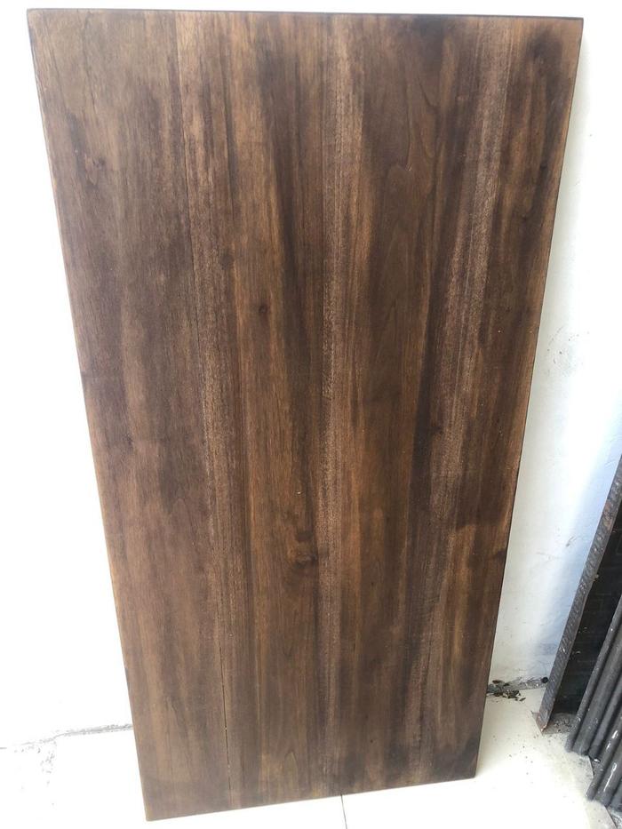 Gambar TOP TABLE FOR ELECTRIC STANDING DESK / DAUN MEJA KAKI MEJA ELEKTRIK - Jati Solidwood, 180x80 dari Airoma Workshop undefined Tokopedia