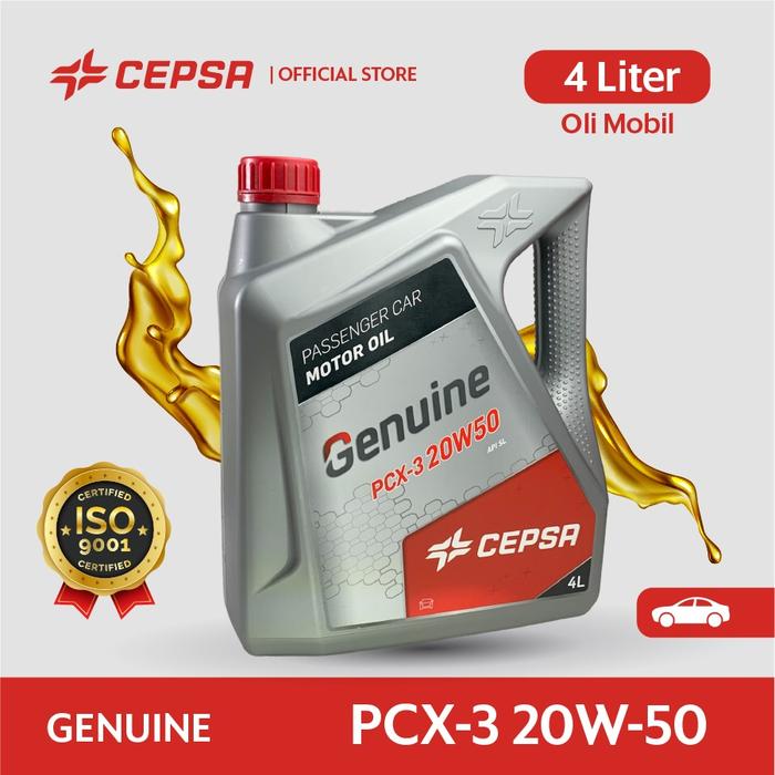 Gambar Oli Mobil SAE 20W 50 4 Liter CEPSA Genuine dari CEPSA OLI OFFICIAL STORE undefined Tokopedia