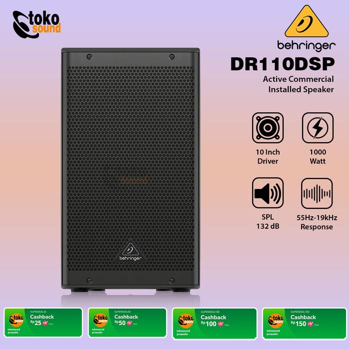 Gambar Behringer DR110DSP - 1000W 10 inch Powered Active Speaker - SATUAN dari Tokosound Proaudio undefined Tokopedia