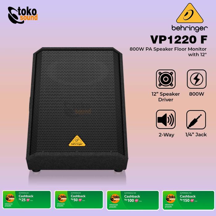 Gambar Behringer Eurolive VP1220F - 12 inch Passive Floor Monitor - SATUAN dari Tokosound Proaudio undefined Tokopedia