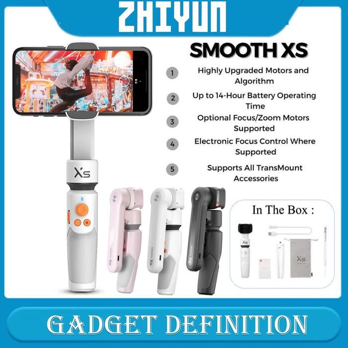 Gambar Zhiyun Smooth Xs Gimbal Smartphone Stabilizer Tripod Tongsis / Zhiyun - SMOOTHXS dari CamStore09 undefined Tokopedia