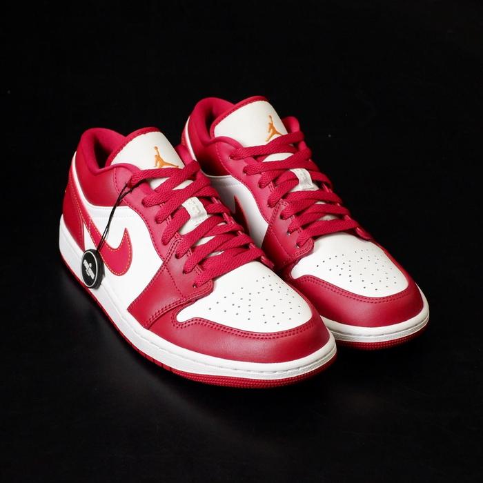 Nike Air Jordan Low Cardinal Red men 100% ORIGINAL RESMI 43 di Four  Kicks Tokopedia
