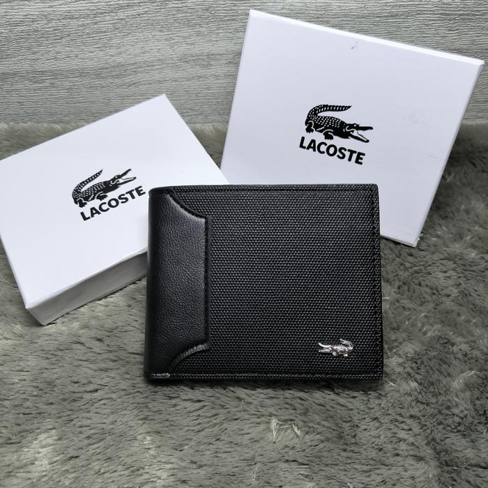 Gambar Dompet Pria Kulit Sintetis PU Leather Merk LAKOSTE - Hitam dari SemuaKulit undefined Tokopedia