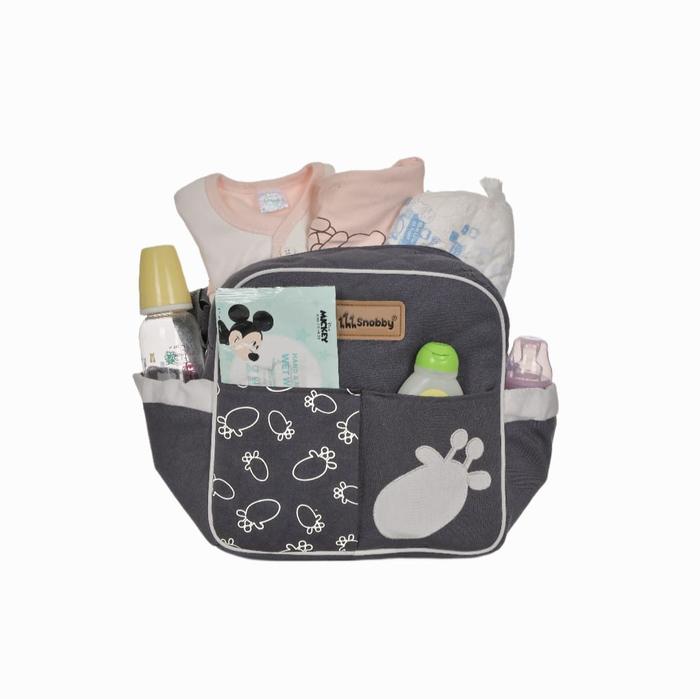 Gambar SNOBBY DIAPER BAG TAS BAYI KECIL MED BESAR BEARLY TWIZA JIRAF - KEC-JIRAF BIRU dari Little Adrians undefined Tokopedia