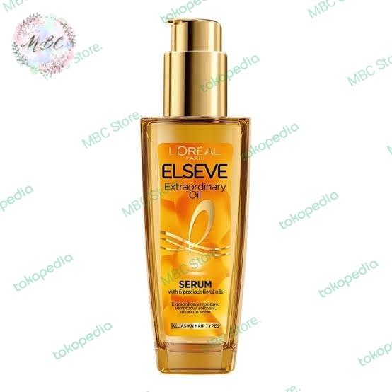 Gambar Loreal Elseve Extraordinary Oil Serum 100ml Perawatan Rambut - Anti Lepek, Kering, Minyak - GOLD dari MBC Mart undefined Tokopedia