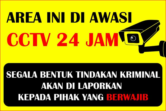 Gambar spanduk banner cctv warna cerah | spanduk cctv | banner cctv - design 1, 1x0.5 m dari bossprinting undefined Tokopedia