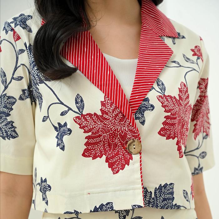 Gambar Blouse Batik Wanita & Rok Batik Setelan Bahan Katun Stretch / YZ - Blouse, Standar dari Milovalice undefined Tokopedia