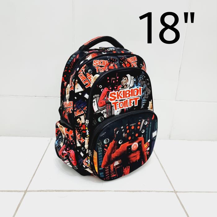 Gambar Tas Ransel Sekolah SKIBIDI TOILET uk. 12" - 15" - 18" PAUD - TK - SD - 3108-18"SKBmrh dari Aimee Bag & Plush Toys undefined Tokopedia