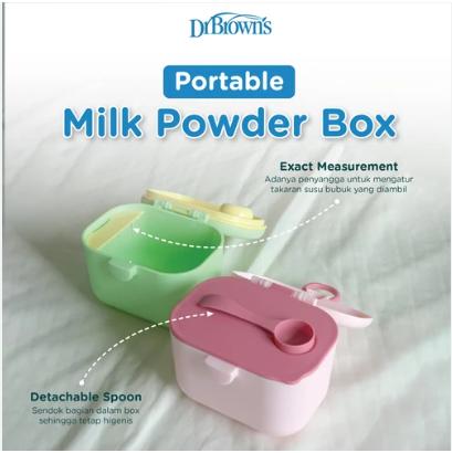 Jual Portable Milk Powder baby Box, Pink Green/ kotak susu