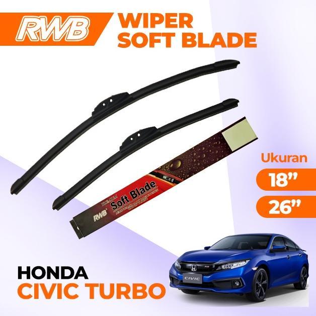Gambar (TERBARU) Wiper Mobil Honda Civic Turbo Sepasang - SOFTBLADE dari Kondang Sanjaya undefined Tokopedia