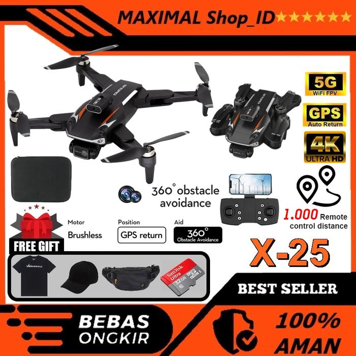 Gambar Drone JJRC X16 5G Wifi GPS Drone Foldable FPV 6K Camera Quadcopter - JJRC X25, 1Battery dari maximalshop id undefined Tokopedia