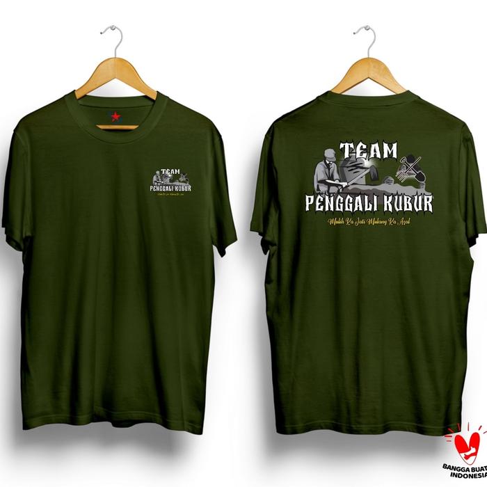 Gambar Baju Kaos Penggali kubur kaos pemakaman terlaris/ligar24 - Army, M dari Ligar24 undefined Tokopedia