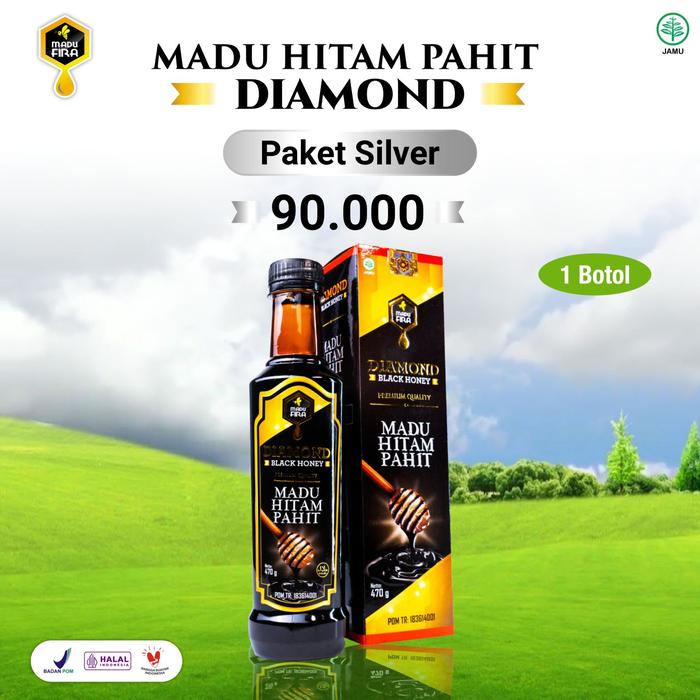 Gambar Madu Hitam Pahit 470gr - Diamond Black Honey - Madu Fira - 1 Botol dari MADU FIRA undefined Tokopedia