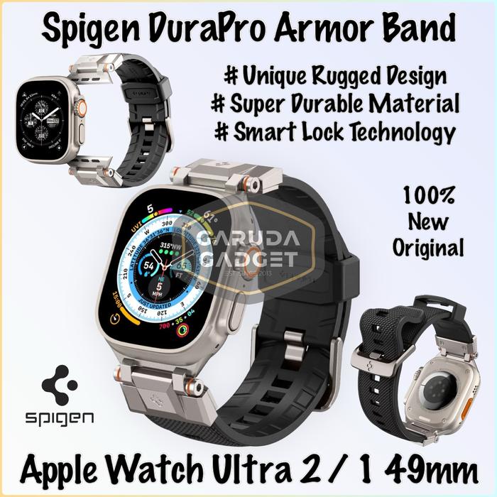 Gambar Strap Apple Watch Ultra 2 1 49mm Spigen DuraPro Armor Band Metal Nylon dari Garuda Gadget undefined Tokopedia
