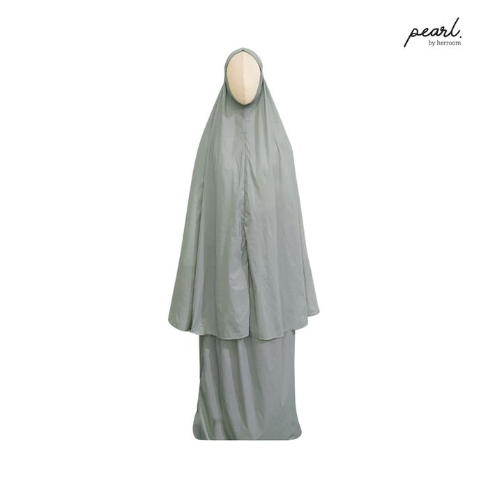 Gambar Mukena Traveling Mini  Parasut Korea Sage Green Bag Charm - Reguler dari Pearl by herroom undefined Tokopedia